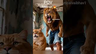 Ant stealing food of lion and cat story  || ASMR   ||. AI VIDEO