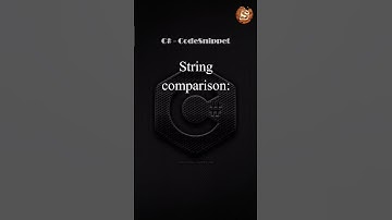C# String Comparison