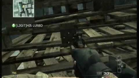 WII MW3 Out of Map Glitch - Mission