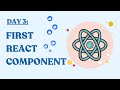 Learn React With Me | Day 3: Let's Build Our First React Component