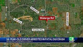 18-year-old arrested for DUI after fatal Sacramento County crash