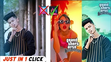 How to make Gta San andreas Reels|| Viral trend Reels Video editing || Gta effect in 😲 1 Click ||