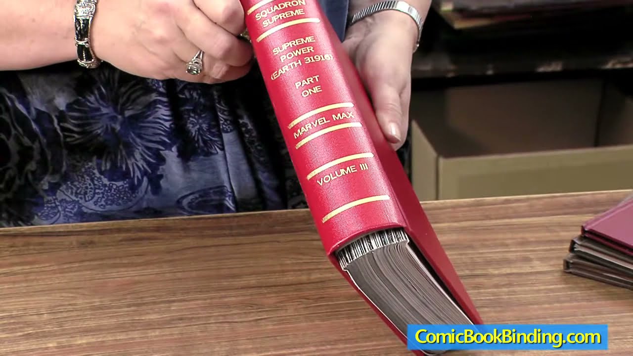 Comic Book Binding Demo Denver Book Binding Company YouTube