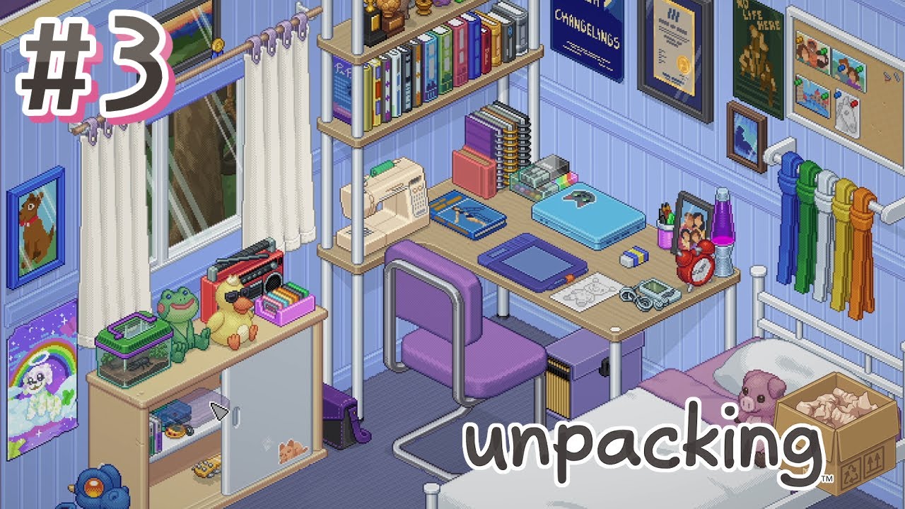 引っ越しの荷ほどきで人生が見える『unpacking アンパッキング』3 YouTube