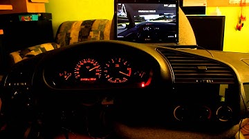 Live For Speed real instrument cluster BMW E36 dashboard Outgauge driving simulator