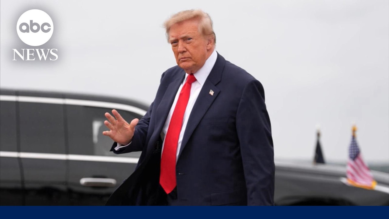 Still from “Trump defends diesel deal with Russia amid growing backlash”, ABC News on YouTube