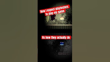 How I expect play testers to play vs how they actually do #gamedev #skit #playtest #indiegames