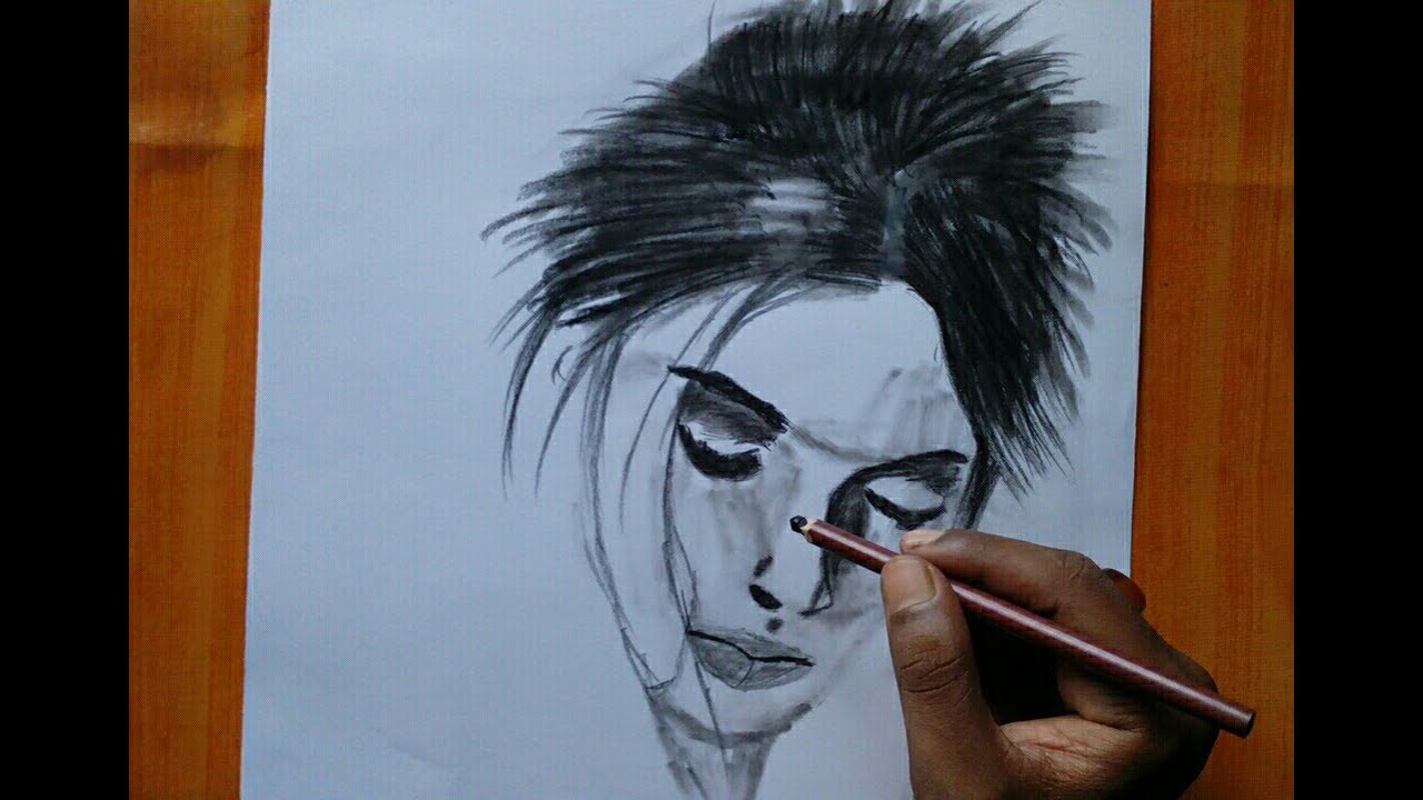 How to Draw Realistic Face Drawing Tutorial For Beginners step by step ...