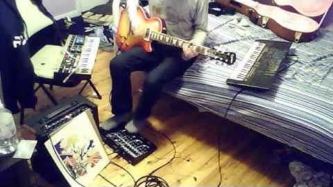 kaossilator microkorg, and guitar, jam