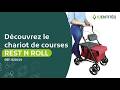 Vidéo: Chariot de courses 4 roues à pousser avec assise Rest N'Roll