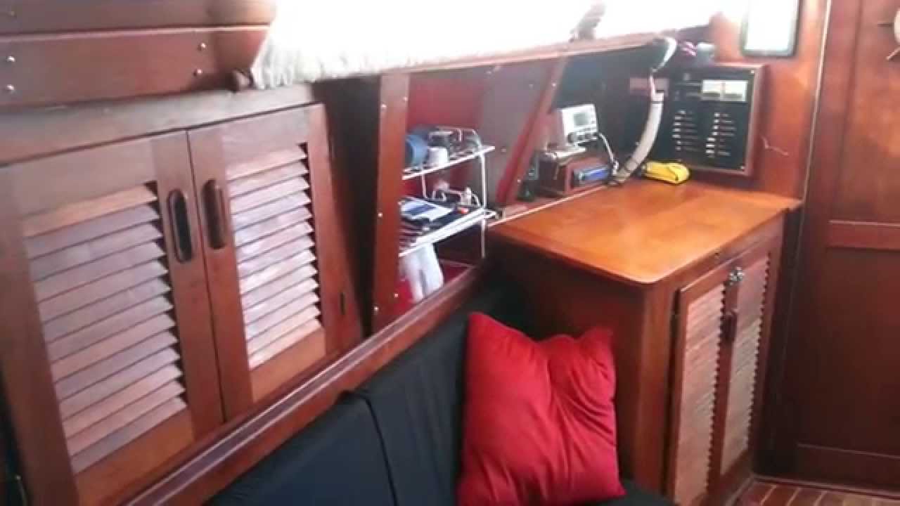 Cabin walk through of S2 11.0C Sailboat