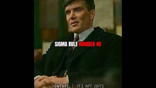 SIGMA RULE NUMBER 40😈🔥|Peaky blinders🔥|Thomas Shelby|Status|Quotes|#youtubeshorts