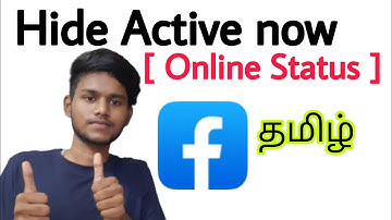 how to hide active now on facebook in tamil / how to off facebook active status / Balamurugan Tech