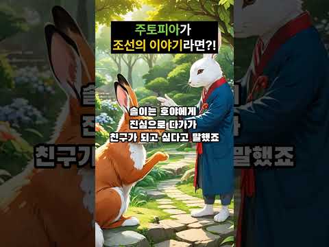 조선판 주토피아 #야담 #설화 #민담
