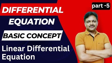 Linear differential Equation | Ex-8.5 || Differential Equation | Class 12 Applied Maths | Part 5