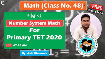 Primary TET 2020 | Math | Class 48 | Number System with Short Tricks | Master Of Jobs