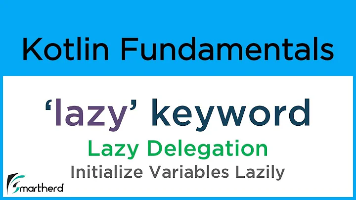 Kotlin 'LAZY' delegation. LateInit vs Lazy.  Kotlin Tutorials for Beginners #12.3