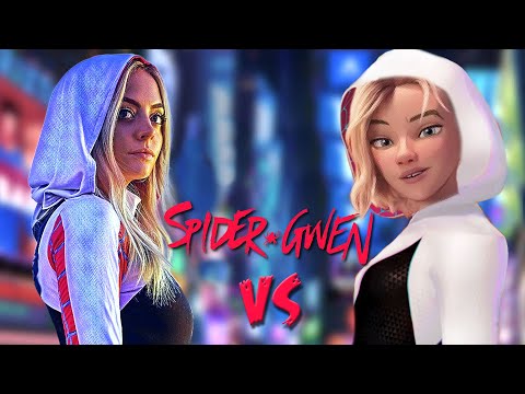SpiderGwen - Cartoon vs. Real Life!