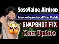 Sosovalue Airdrop Claim | $SOSO EXP Airdrop, SNAPSHOT News today