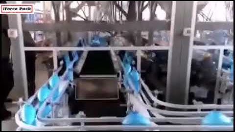 Automatic robot hand laundry big bottle barrel sorting feeding machine system