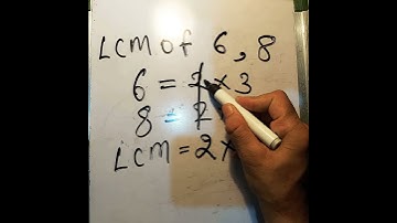 LCM of 6 and 8 In Hindi | Mathematics By SK | Maths
