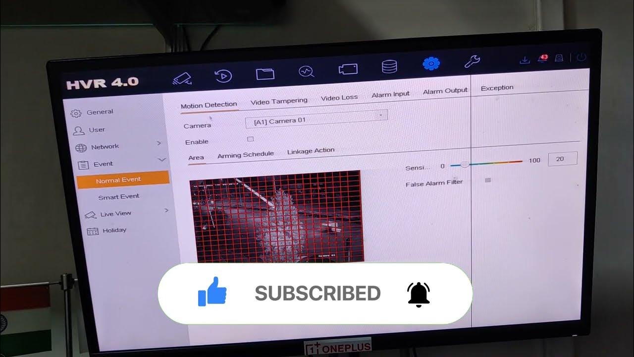 How to set Hikvision Dvr motion detection setup camera loss setup