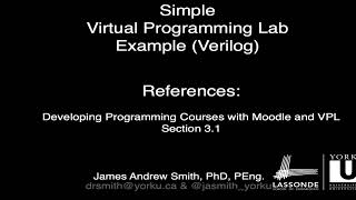 Virtual Programming Lab: Simple Evaluate & Grade with Verilog