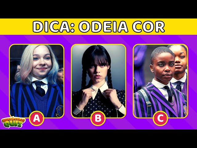 TESTES E DESAFIOS DA SÉRIE WANDINHA - Quiz Wandinha l Fantástico Quiz 