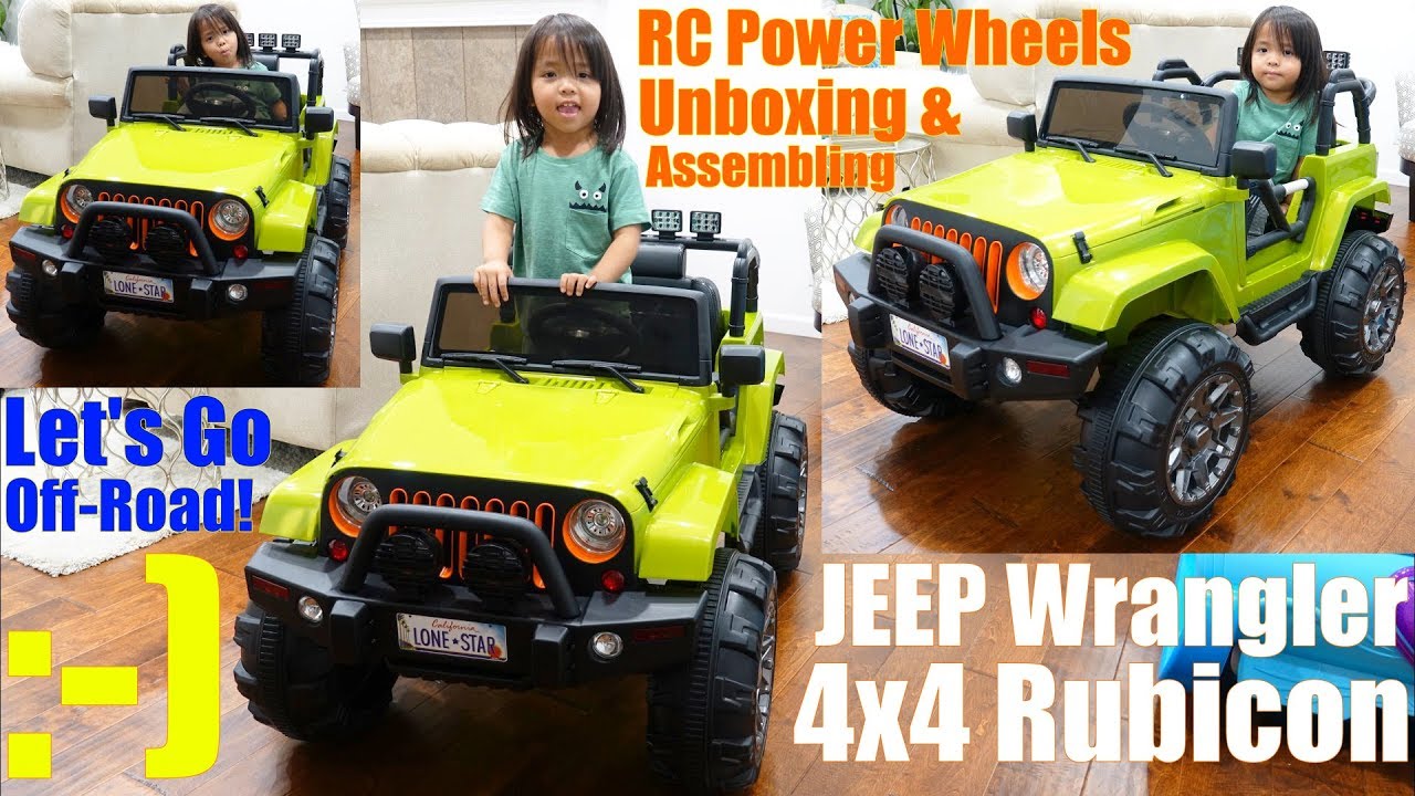 Assembling a JEEP Wrangler Rubicon. 12 Volts Ride-On Power Wheels. Hulyan &  Maya's Real Jeep - YouTube