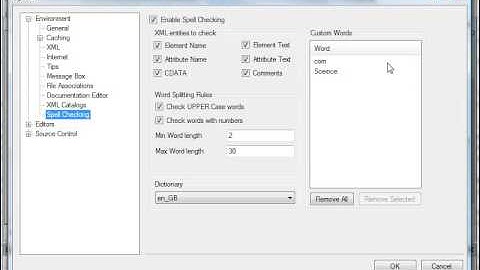 Checking spellings in the XML Editor of Liquid XML Studio 2013