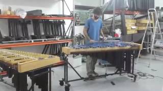Vibraphone sound test Motor System On Vanderplas Vibraphones