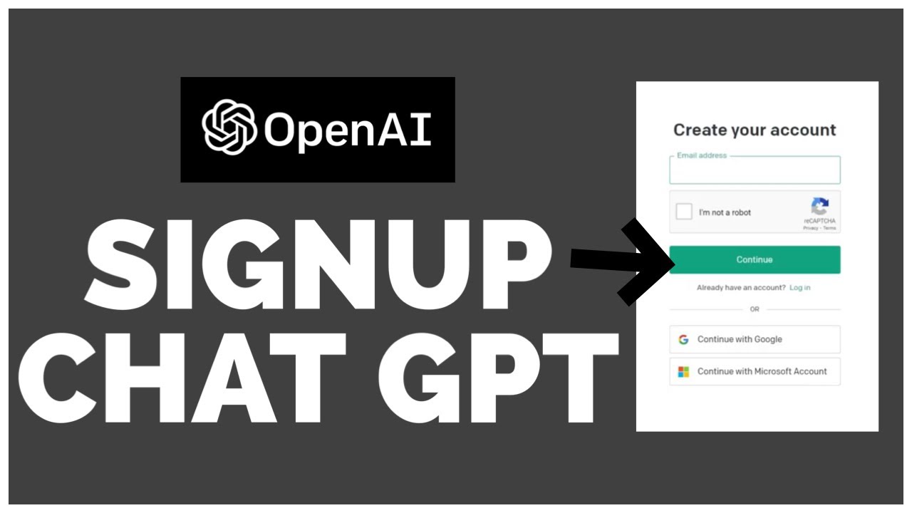 ChatGPT Sign Up How To Create Open Chat GPT Account 2023 YouTube