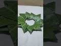 A beautiful decoration made from leaves and flowers #decoration #diy #leafart #flowerart #shorts