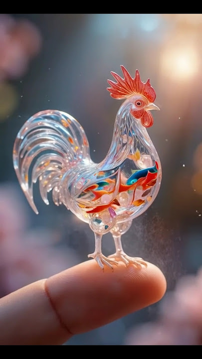 'Crystal-Clear Miniature Animals:#cute #minatures #miniatureworld