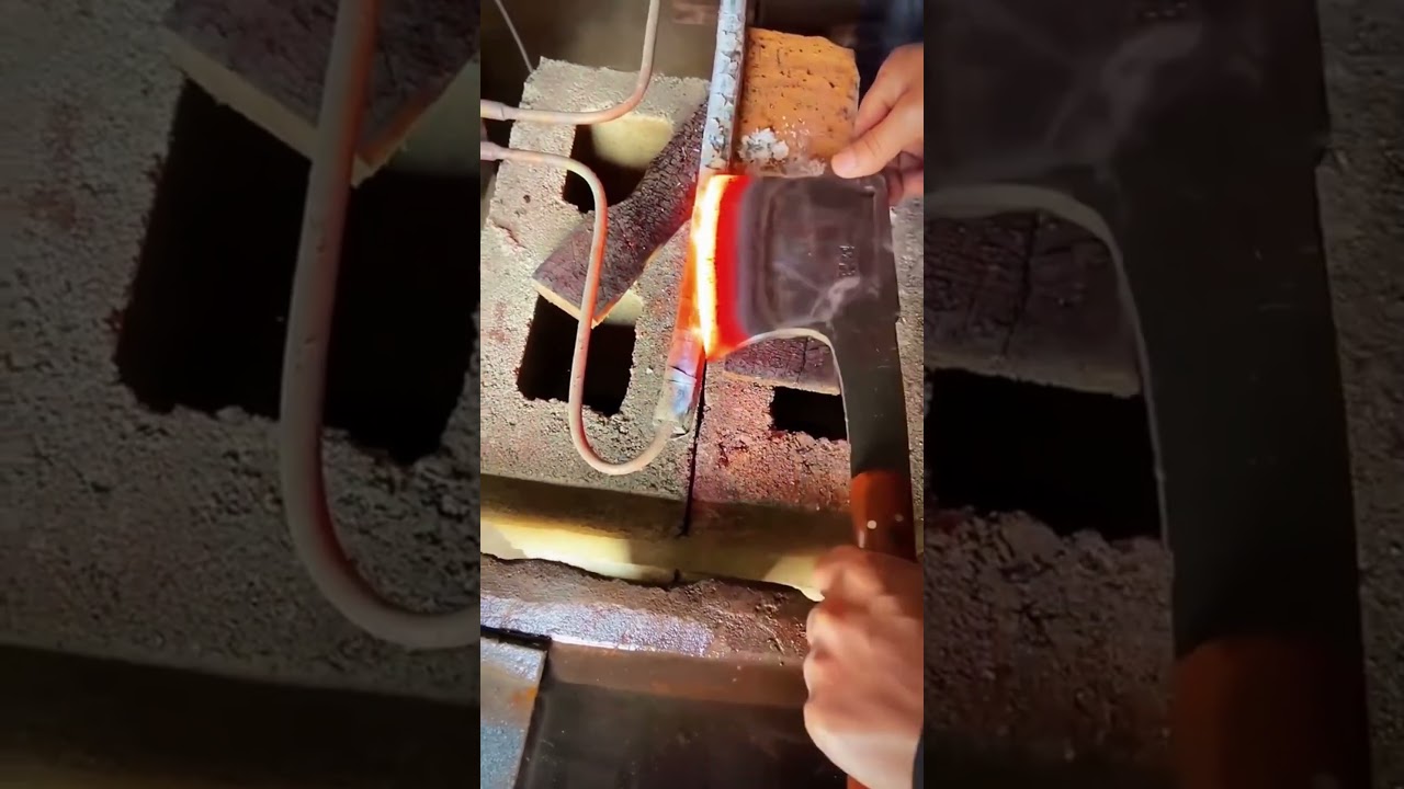 Knife Forging and Quenching Heat Treatment - Good tools and machinery make work easy