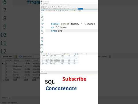 SQL Telugu Tutorial: SQL Concat Columns, SQL Tutorial For Beginners Telugu, My SQL, SQL Tutorial