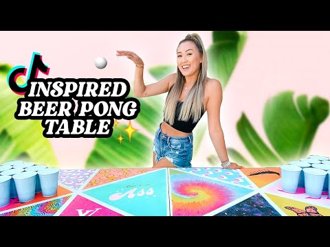 DIY TikTok Inspired BEER PONG TABLE!