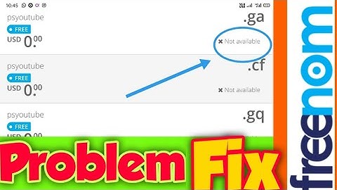 How to fix domain not available problem in freenom || Freenom problem fix || PS || Freenom domain