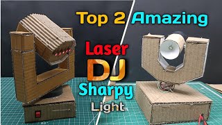 How To Make Sharpy Light At Home using Cardboard || Portable Mini Sharpy Light Kaise Banaye