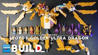 LEGO Speed Build! Ninjago 71774 Lloyd's Golden Ultra Dragon | LEGO Ninjago 2022 | Beat Build