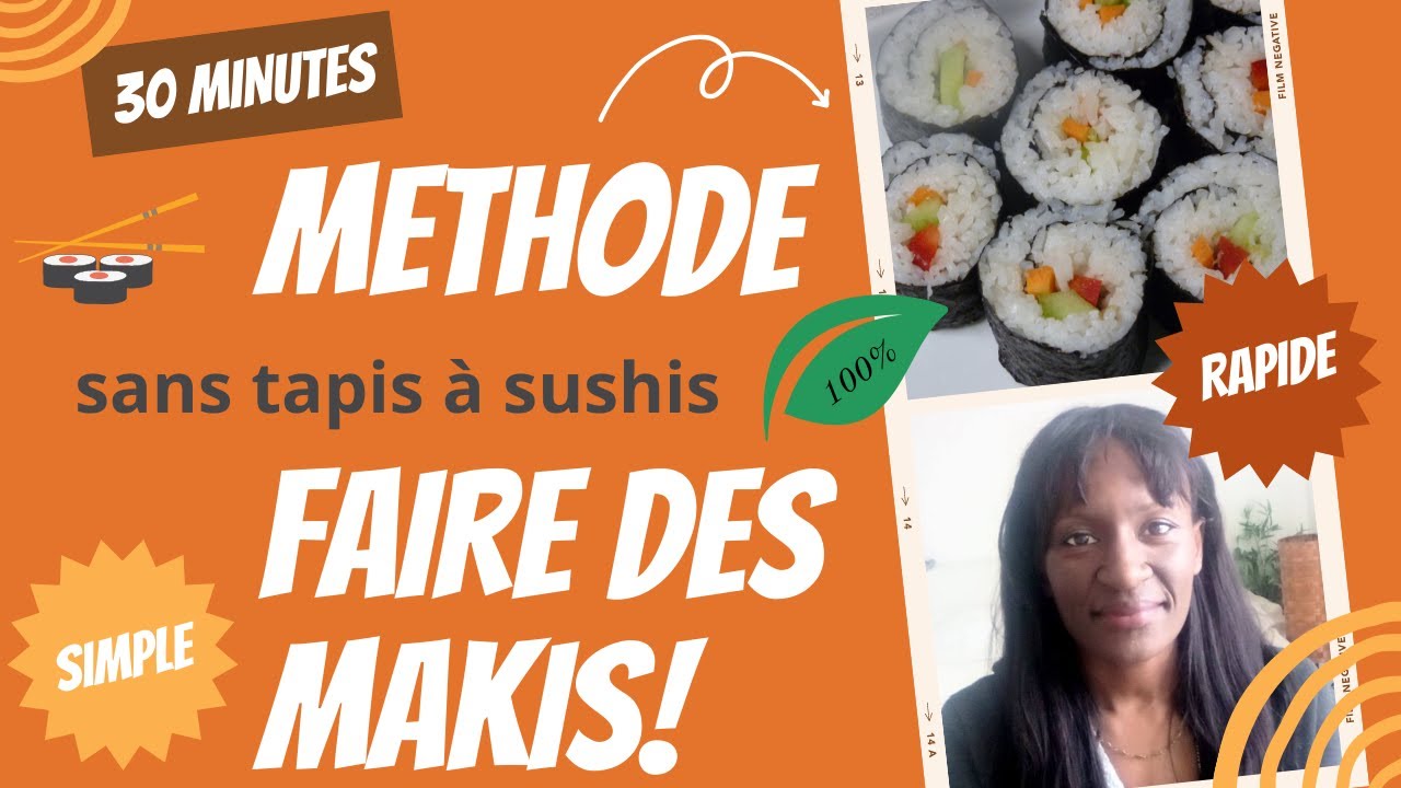 Comment rouler ses makis sans tapis je vous dévoile mon astuce #sushi #maki  - YouTube