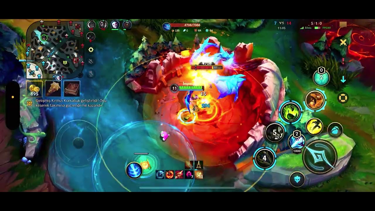 NİDALEE İLE TAŞI(yamama)yoruz. Çok zor. Wild Rift. İmparator geri döndü. 