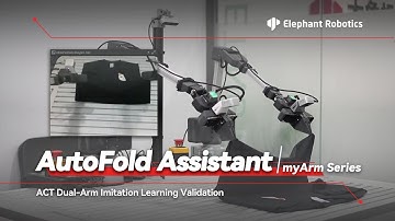 myArm M&C | See How Cobots Master Cloth Folding with ACT Dual-Arm Imitation Learning