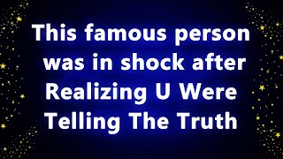 This famous person was in shock after Realizing U Were Telling The Truth