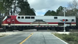 Amtrak 97 With Engine 42 Veteran Unit Crossing HighBanks Road