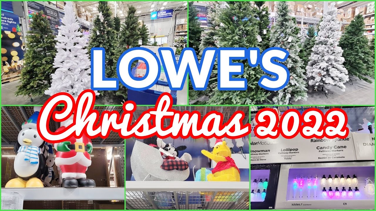 LOWE'S CHRISTMAS DECOR 2022 SNEAK PEEK SHOP WITH ME CHRISTMAS TREES