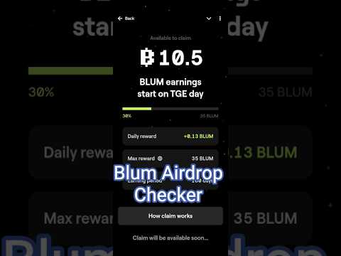 Blum Airdrop Checker