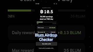 Blum Airdrop Checker Live New Update