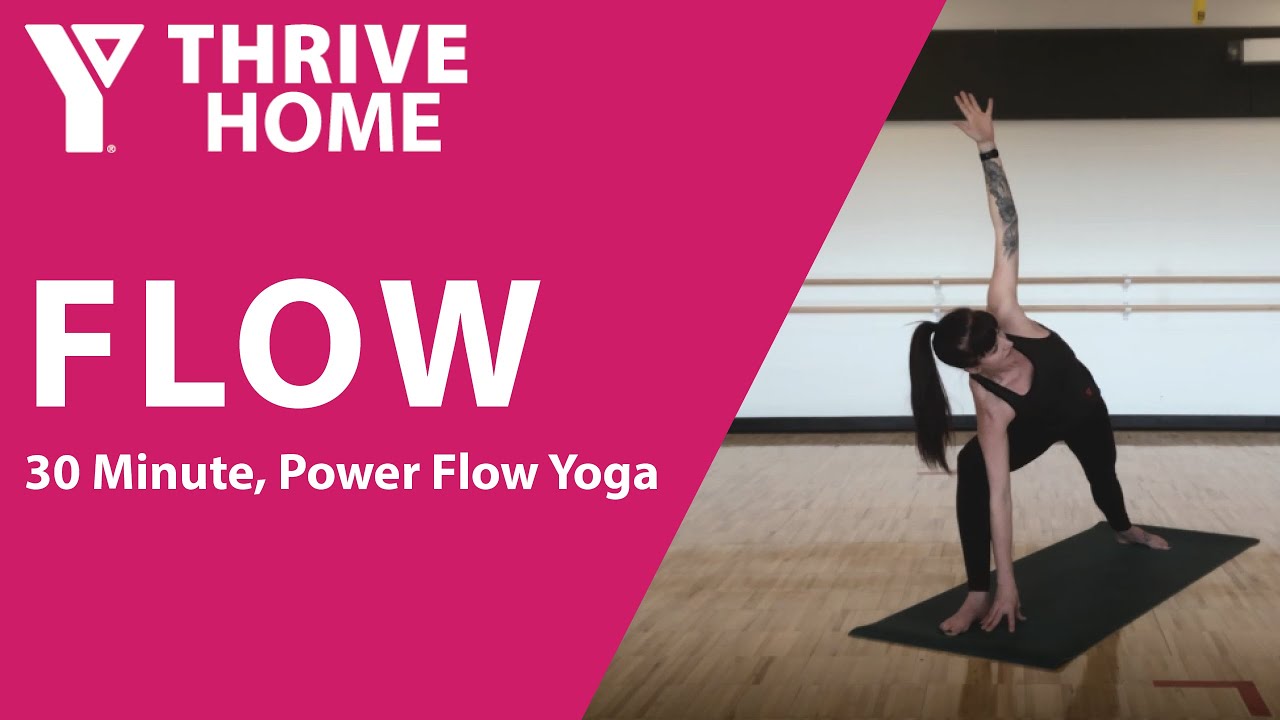 YThrive FLOW 1 30 Minute Power Flow Yoga YouTube