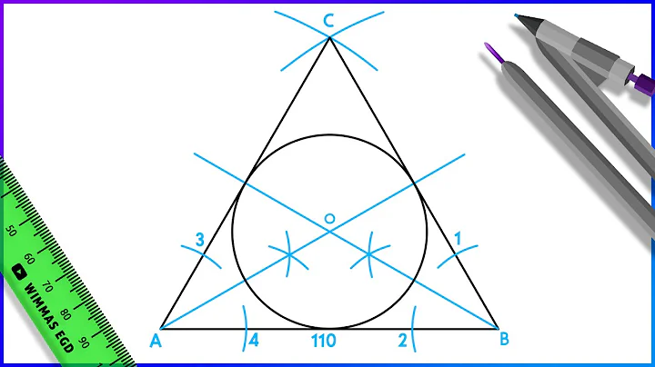 How to Draw an Inscribed Circle in an Equilateral Triangle